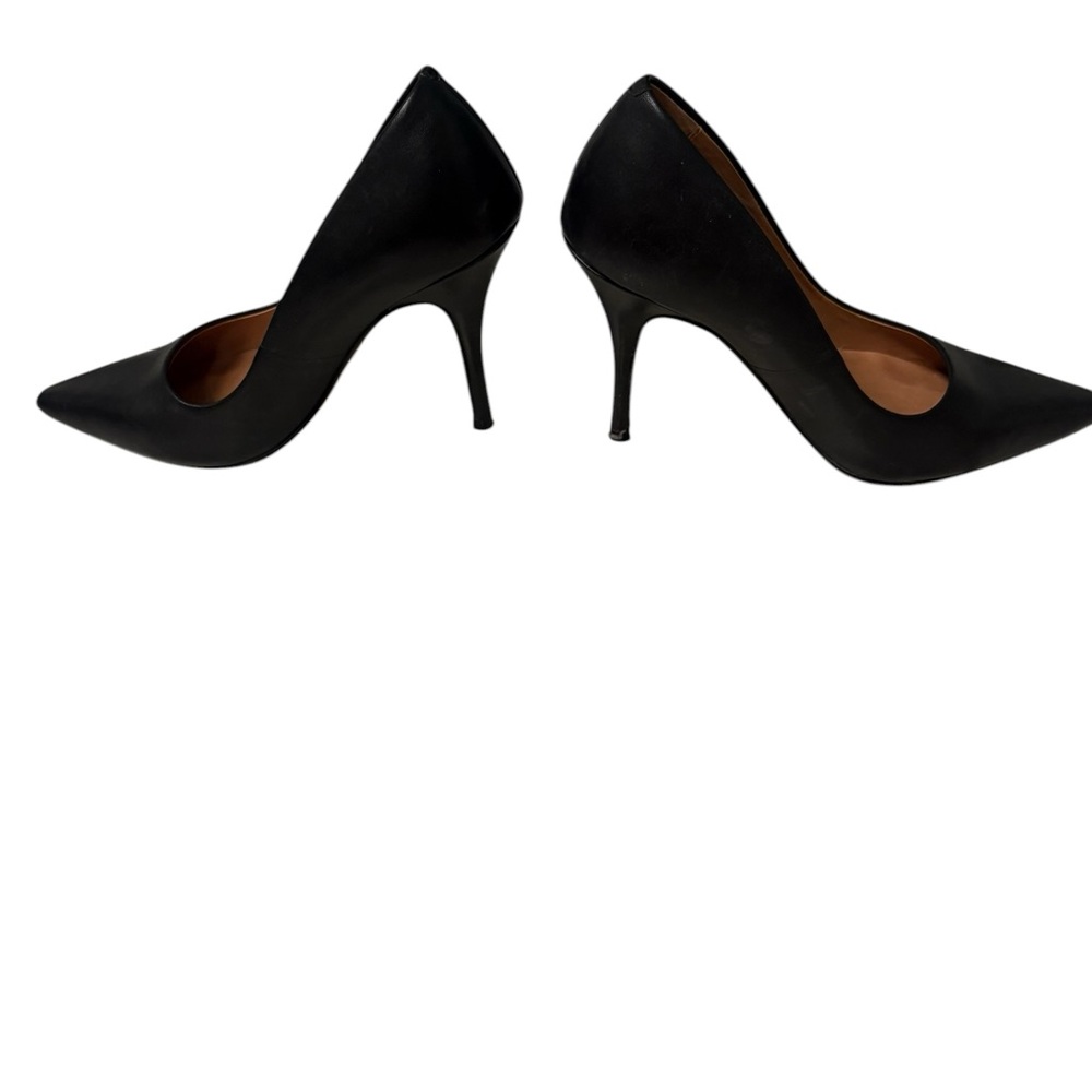 Linea Paolo Black Pointed Leather Heels, size 4 - Picture 3 of 6